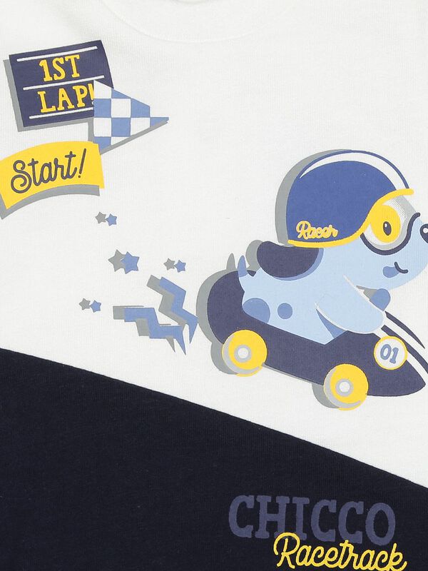 T-Shirt With Print Colorblocked image number 2